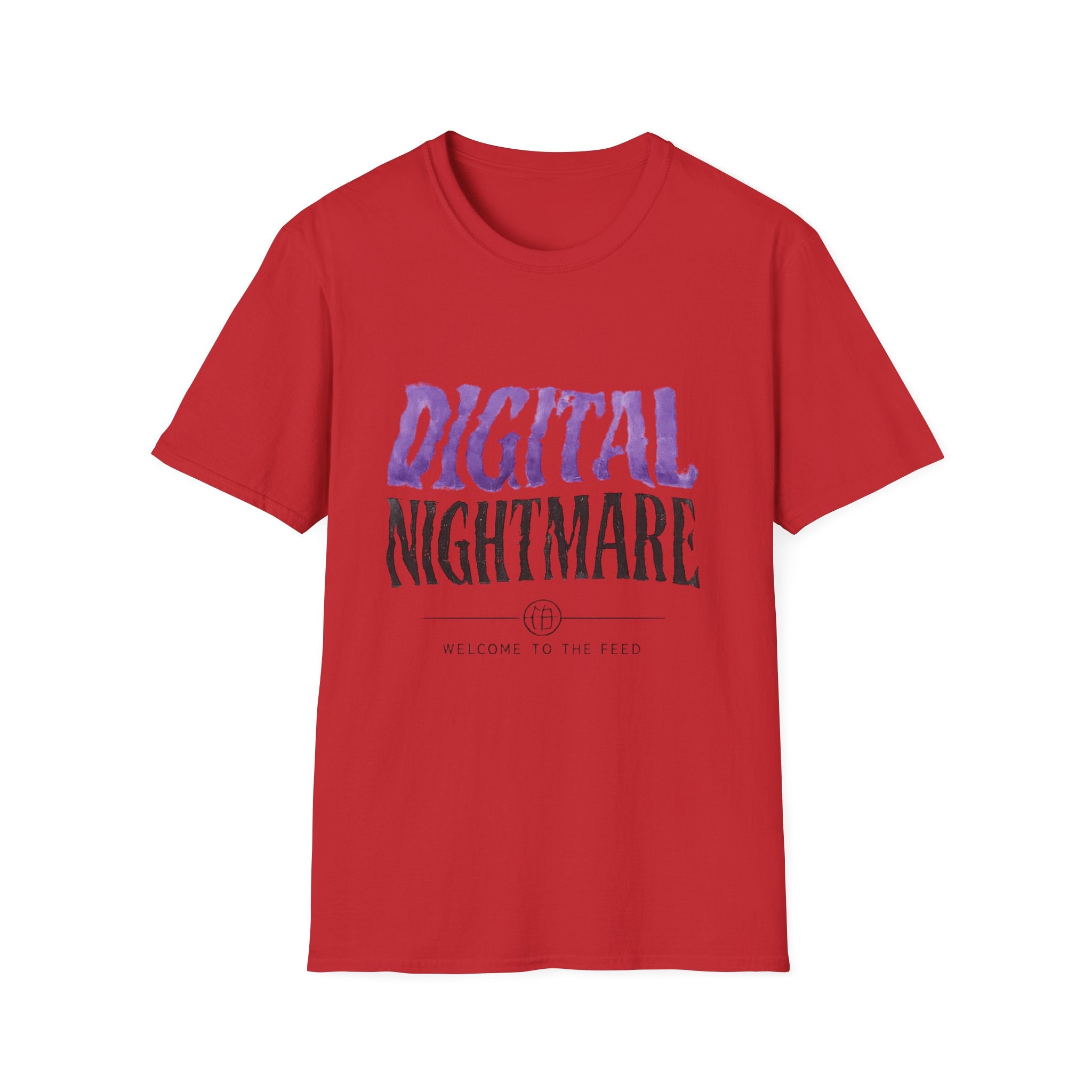 Digital Nightmare T-Shirt — Gothic Purple Graphic Tee - Creations by Chris and Carlos