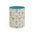 Floral Mahjong Accent Coffee Mug – Pink Interior & Handle, Vintage Chinoiserie Pattern