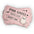 Pink Ghost Social Club Ticket Shaped Pillow — Cute Ghost Admit One Throw Pillow