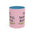 Sip. Shuffle. Repeat. — Pink Accent Coffee Mug