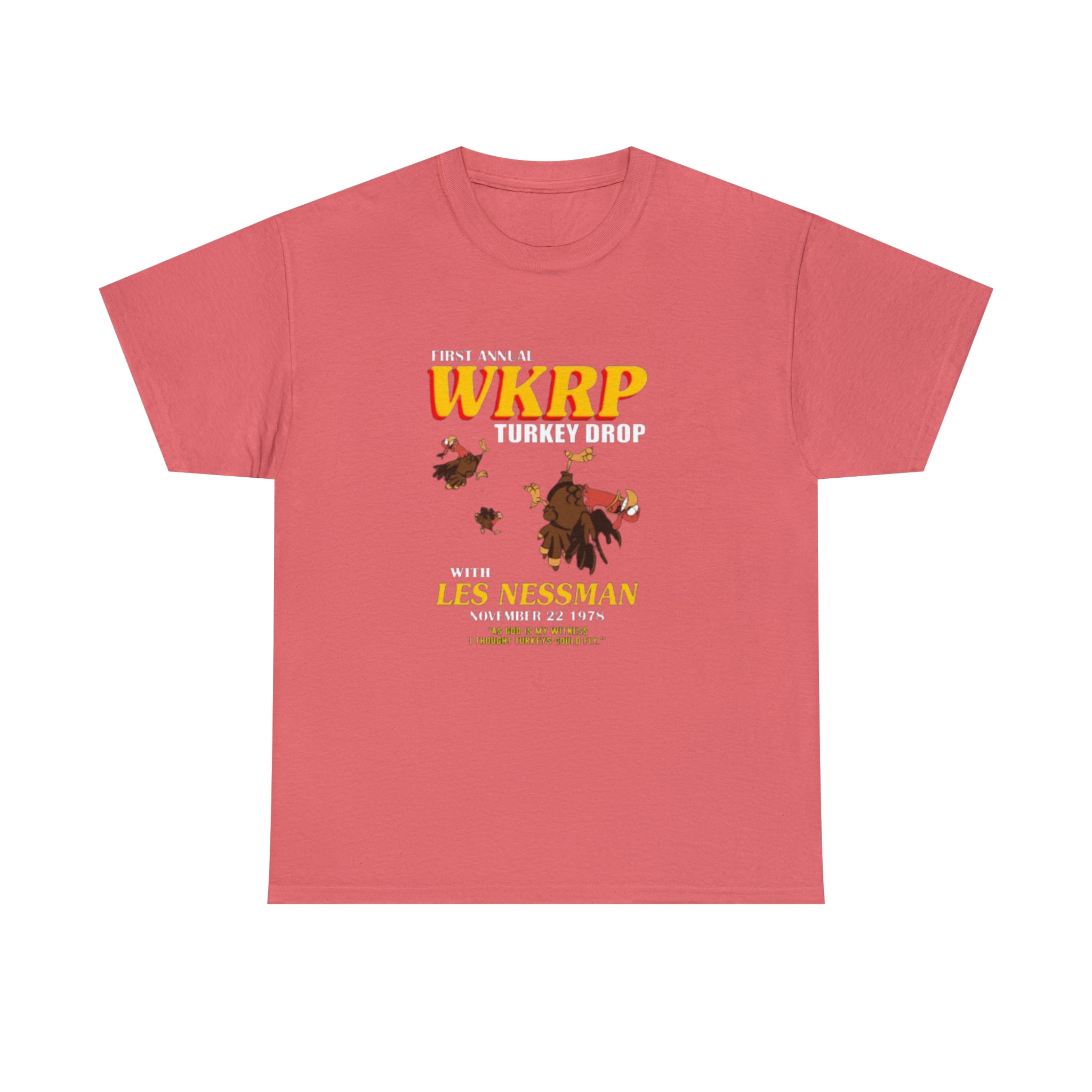 WKRP 70's TV Show- Unisex Heavy Cotton T-Shirt - Creations by Chris and Carlos