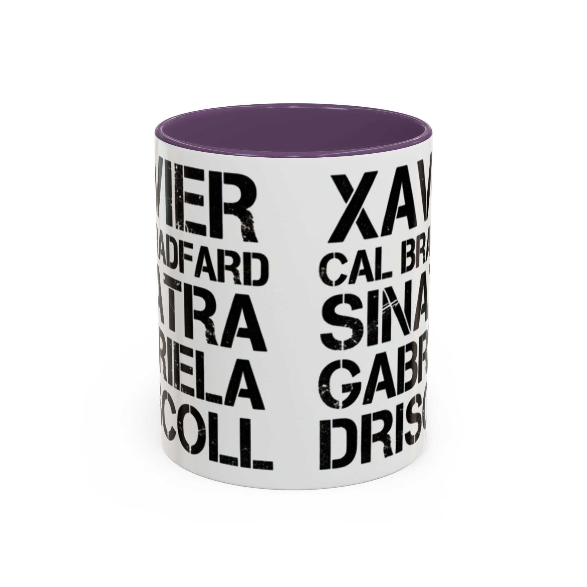 Paradise TV Show Typography Names Accent Coffee Mug — Bold Black Name List Design (11/15oz) - Creations by Chris and Carlos