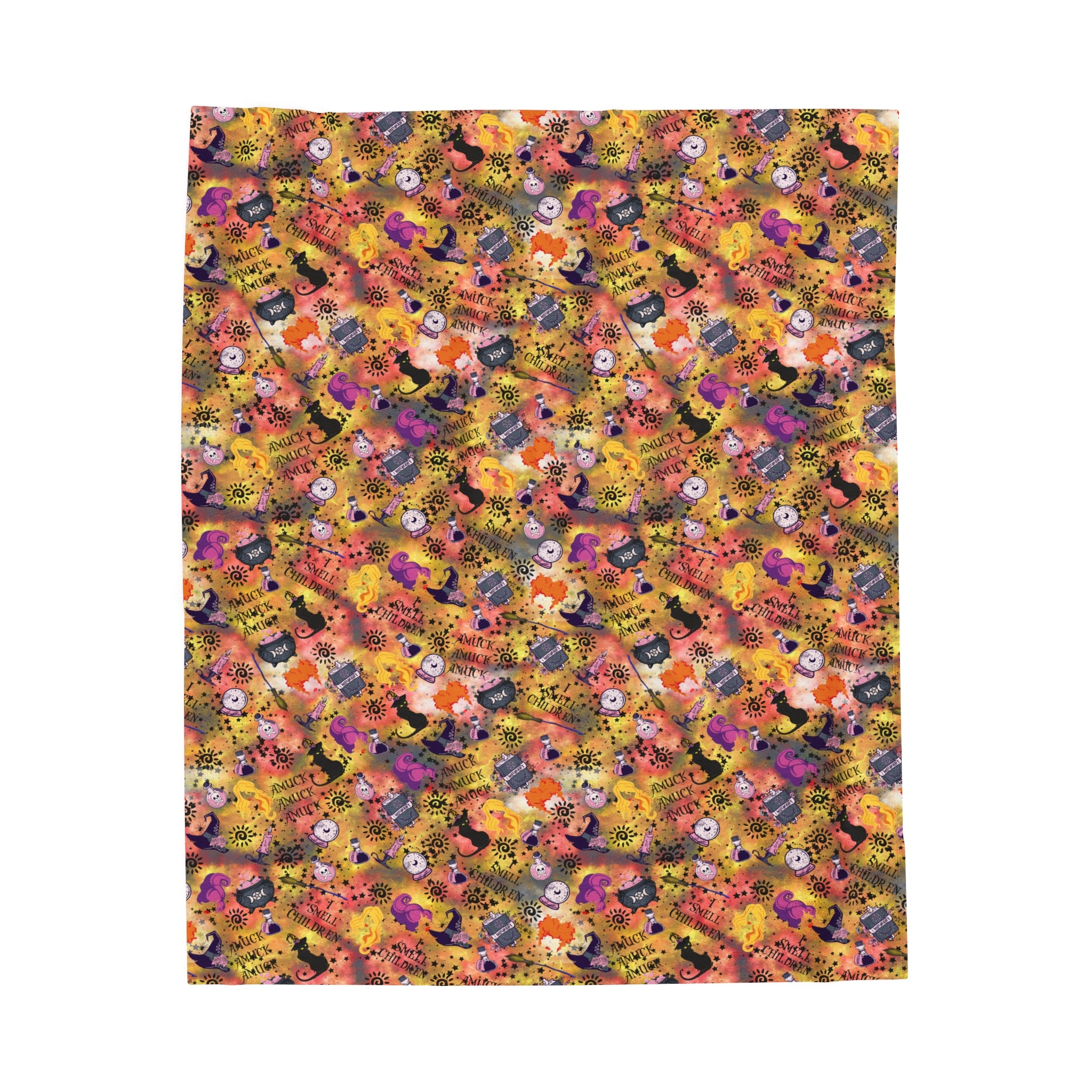 Hocus Pocus- Velveteen Plush CuddleLux Bliss Blanket - Creations by Chris and Carlos