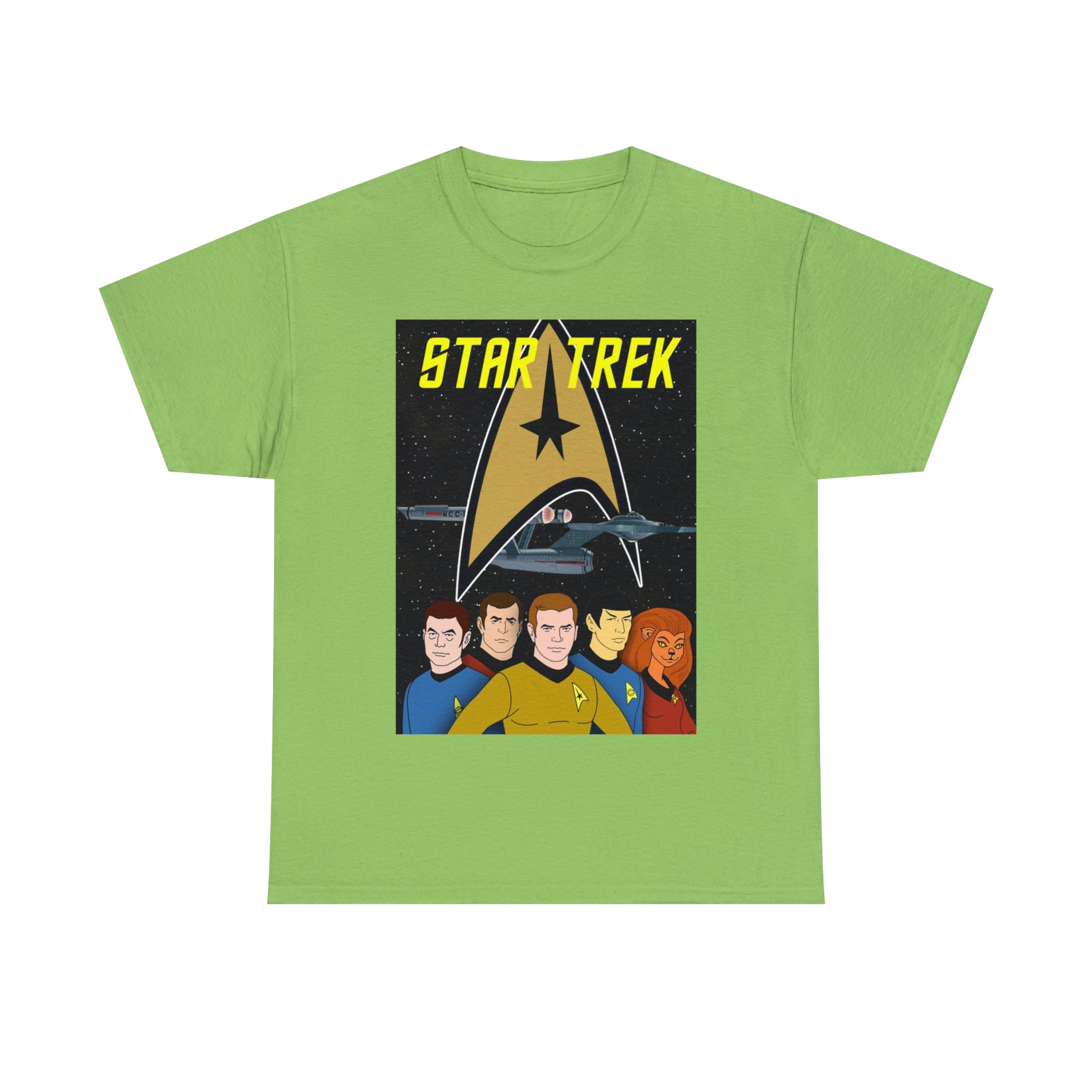 Star Trek Cartoon- Unisex Heavy Cotton T-Shirt - Creations by Chris and Carlos