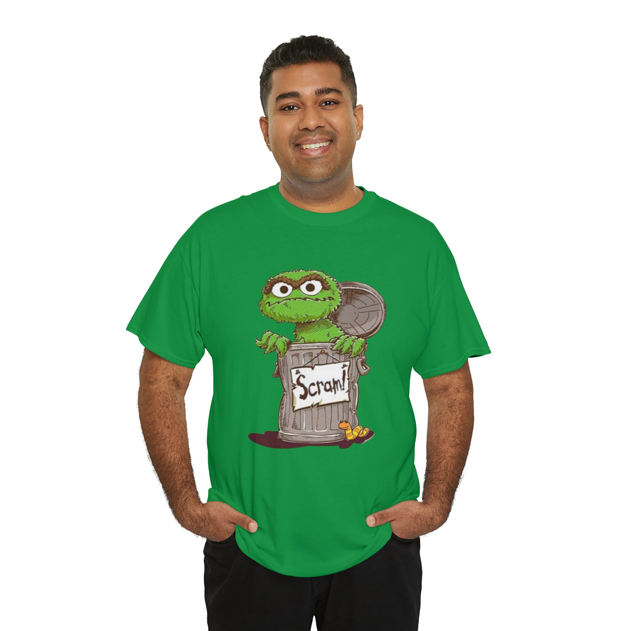 Oscar the Grouch- Unisex Heavy Cotton T-Shirt - Creations by Chris and Carlos