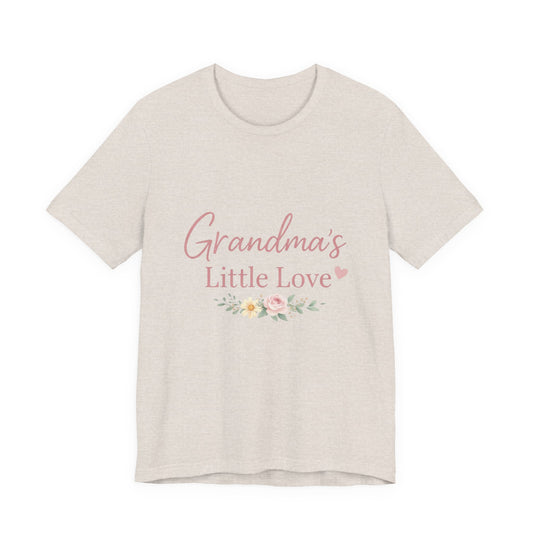 Grandma's Little Love T-Shirt — Floral Grandma Tee for New Grandmothers - Creations by Chris and Carlos