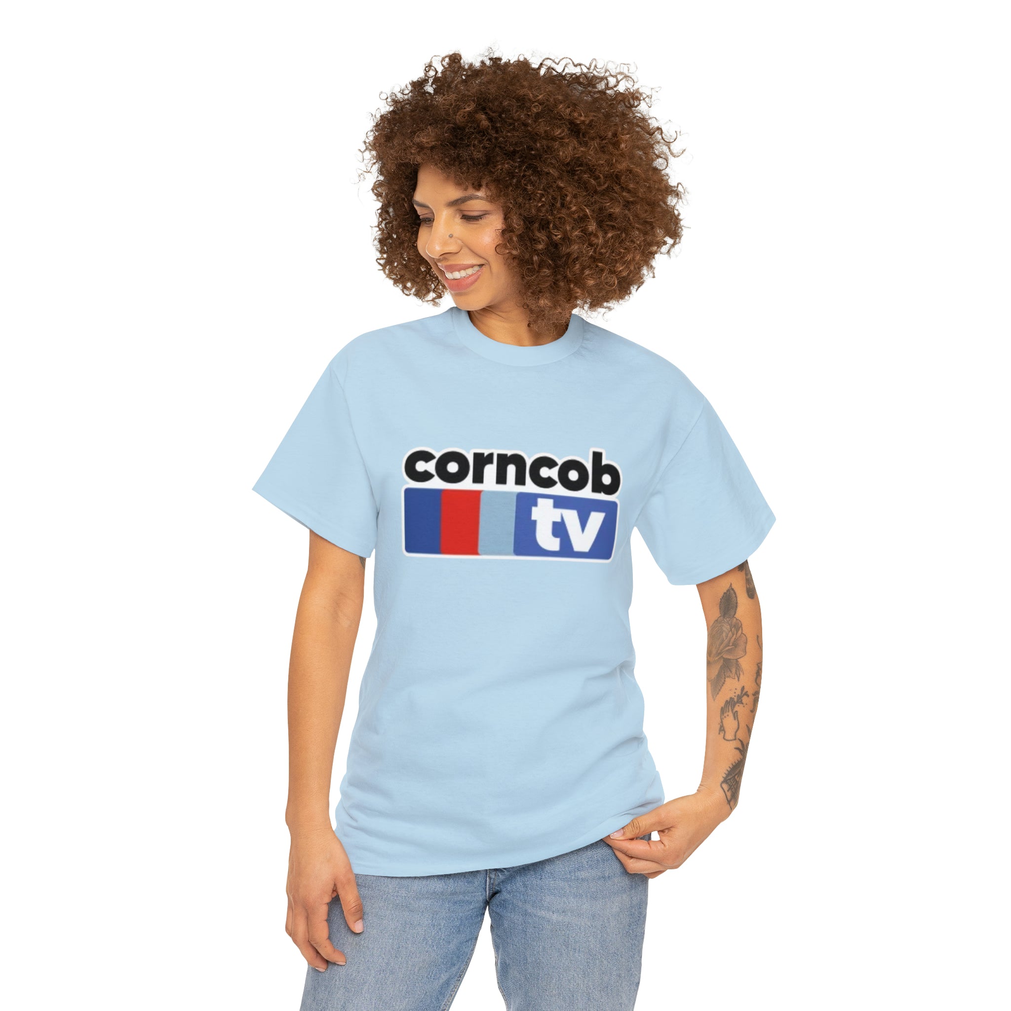 Corncob Tv- Unisex Heavy Cotton T-Shirt - Creations by Chris and Carlos