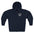 Fire Island Beach Club Zip Hoodie — Long Island NY Sunset Surf Graphic