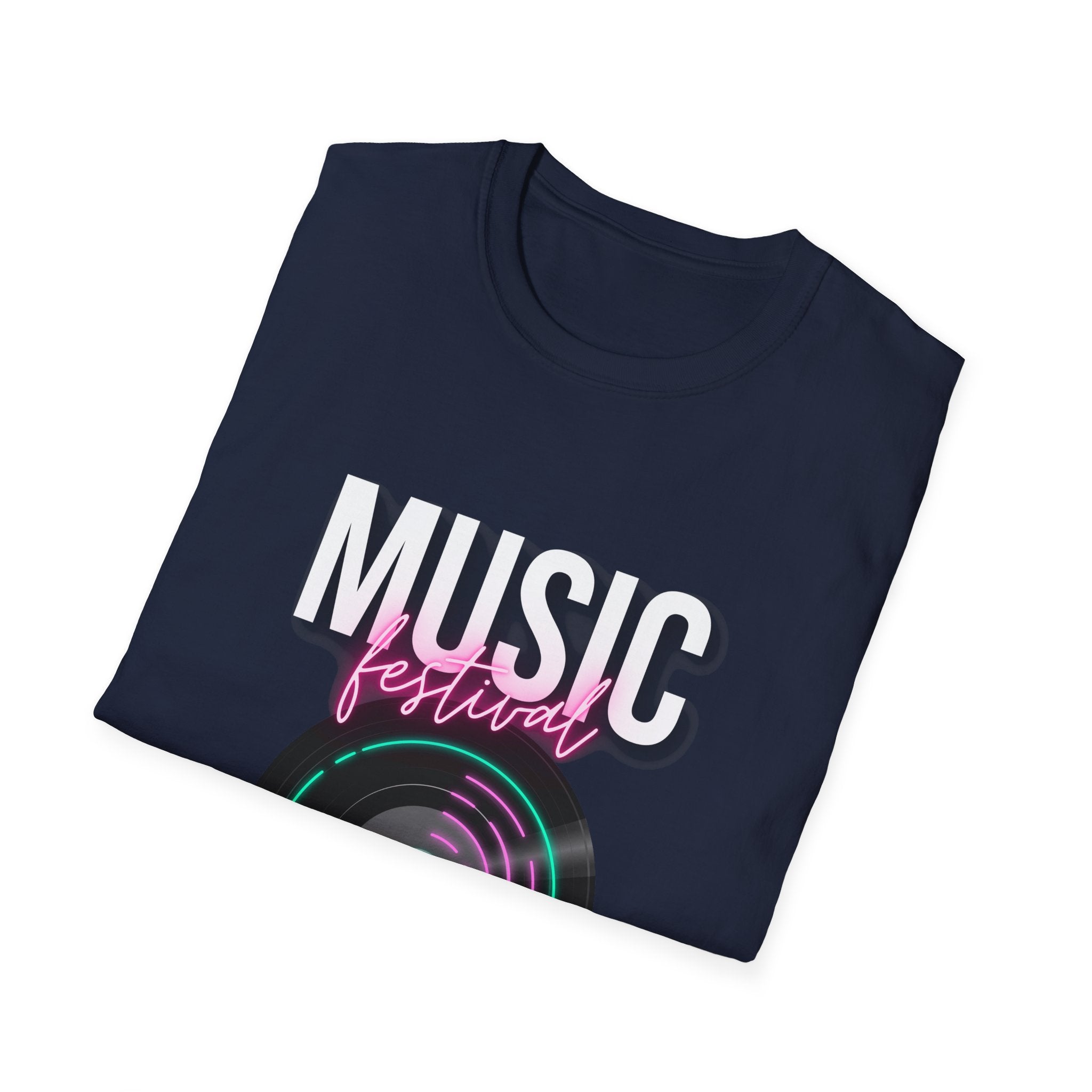 Music Festival T-Shirt — Retro Vinyl Design - Creations by Chris and Carlos