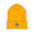 Smiling Snowman Embroidered Cuffed Beanie — Cozy Winter Knit Hat