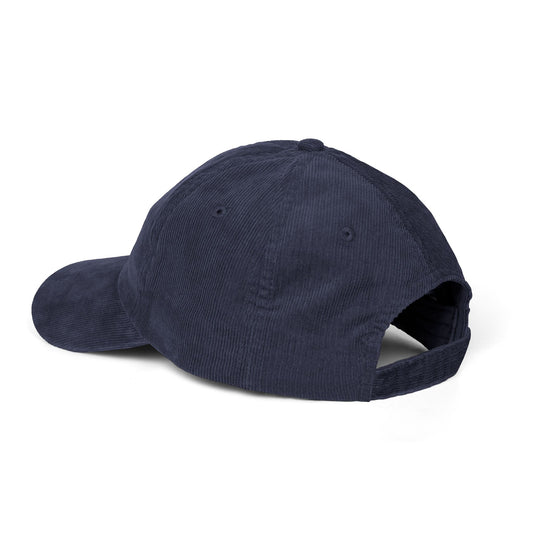 Corona Extra Embroidered Corduroy Cap — Vintage Navy Baseball Hat - Creations by Chris and Carlos