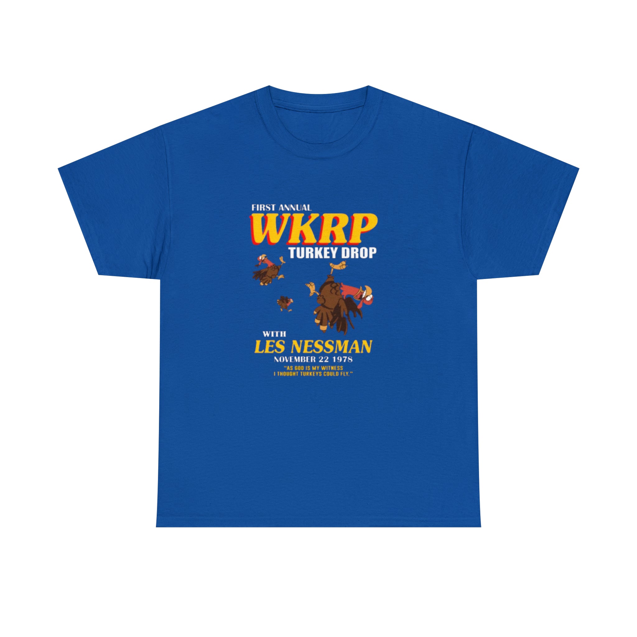 WKRP 70's TV Show- Unisex Heavy Cotton T-Shirt - Creations by Chris and Carlos