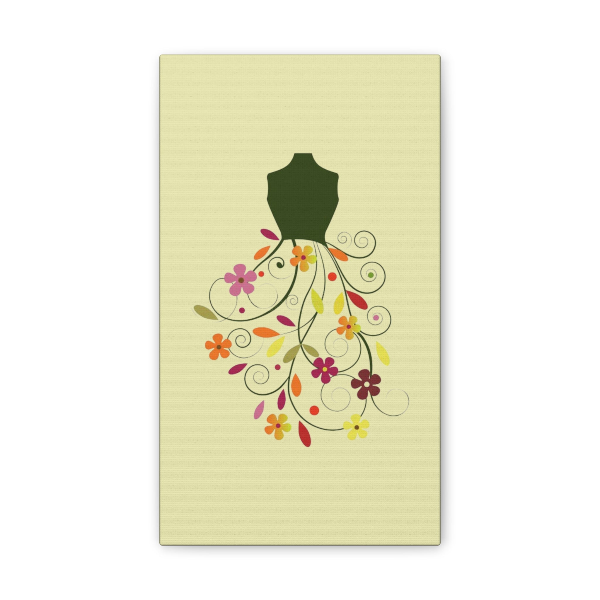 Floral Dress Art Canvas - Creations by Chris and Carlos
