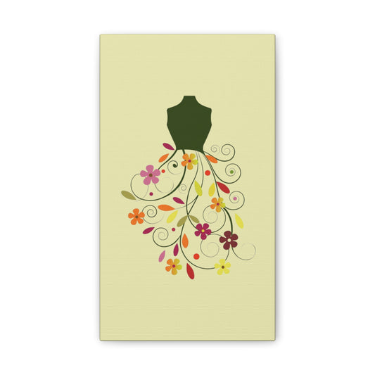Floral Dress Art Canvas - Creations by Chris and Carlos
