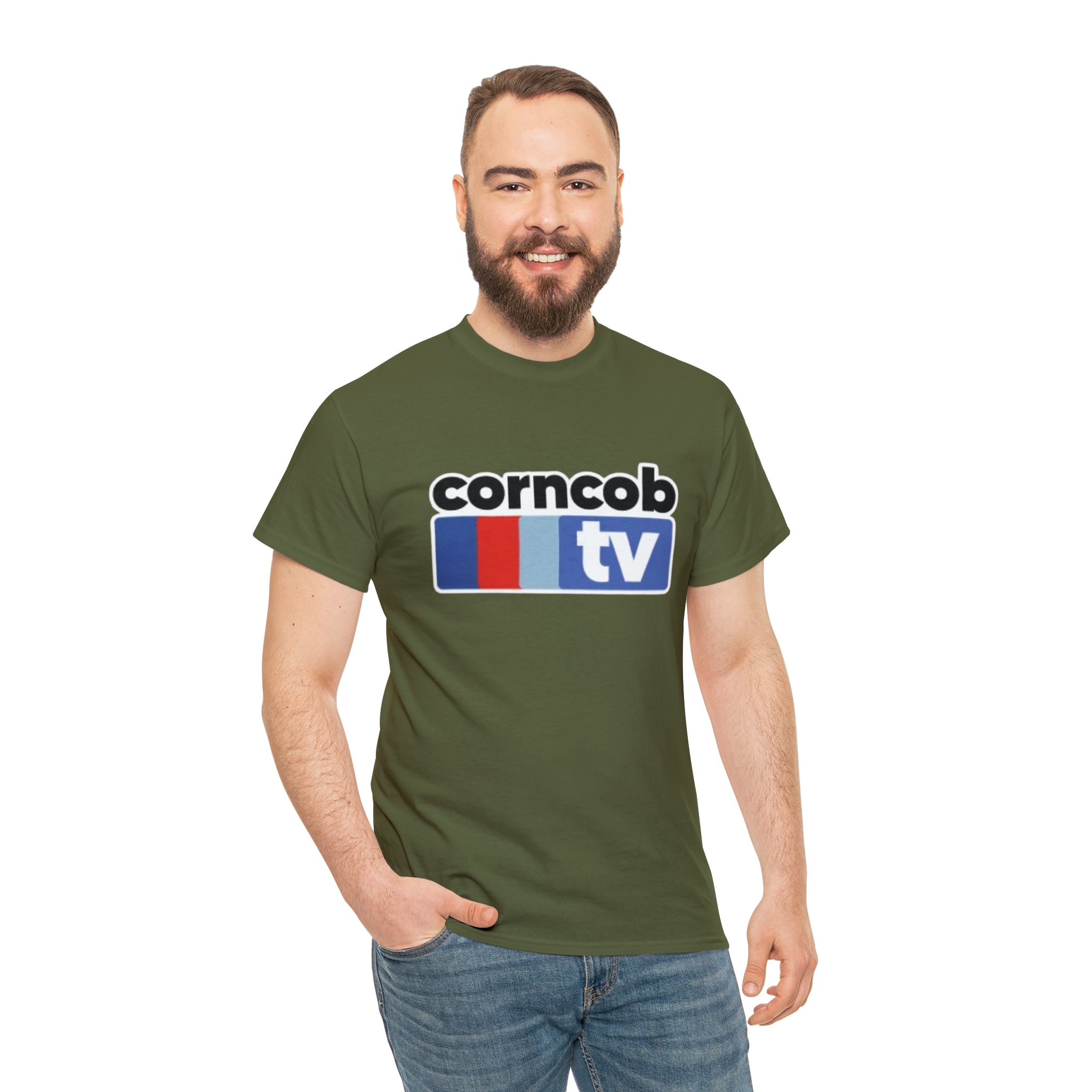 Corncob Tv- Unisex Heavy Cotton T-Shirt - Creations by Chris and Carlos