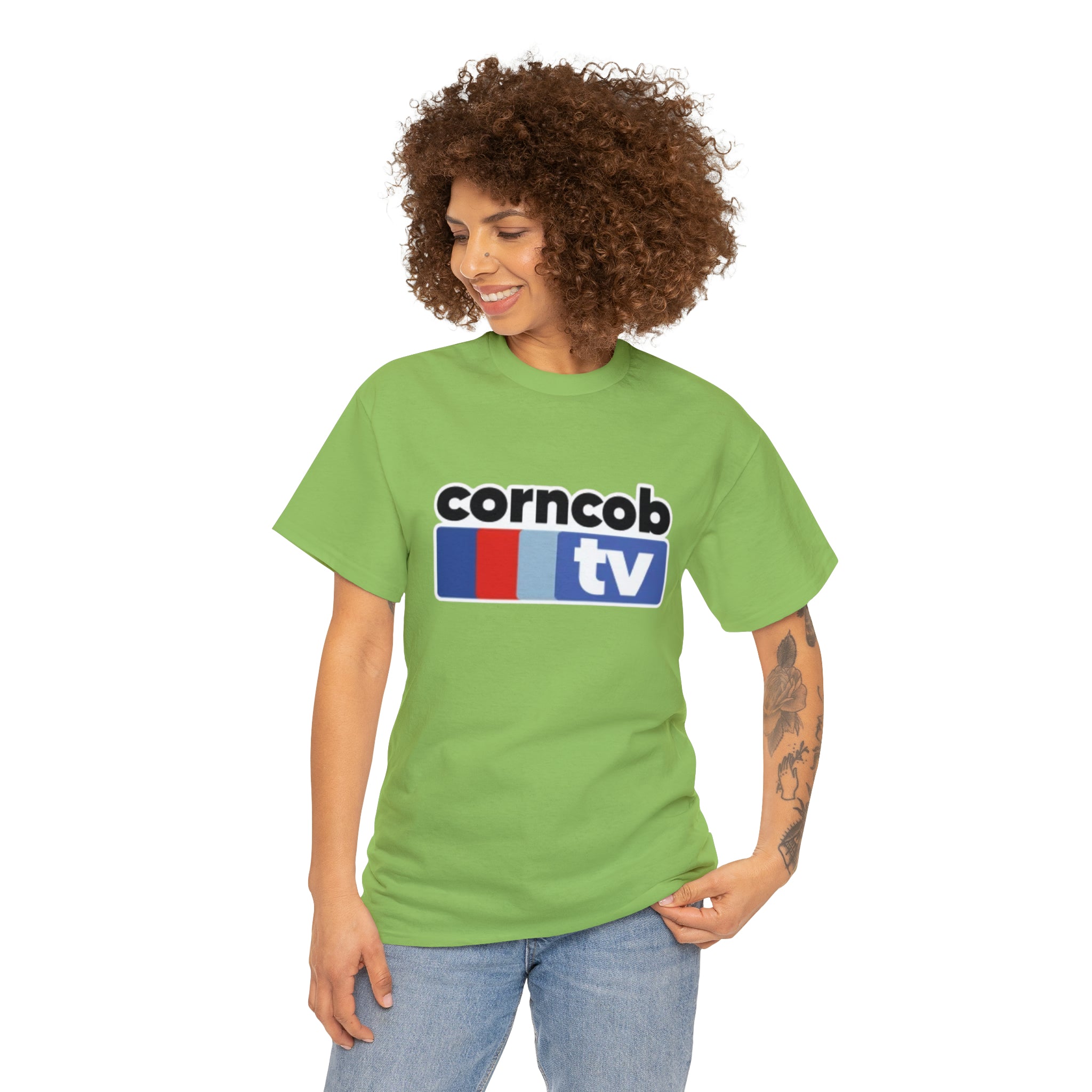 Corncob Tv- Unisex Heavy Cotton T-Shirt - Creations by Chris and Carlos