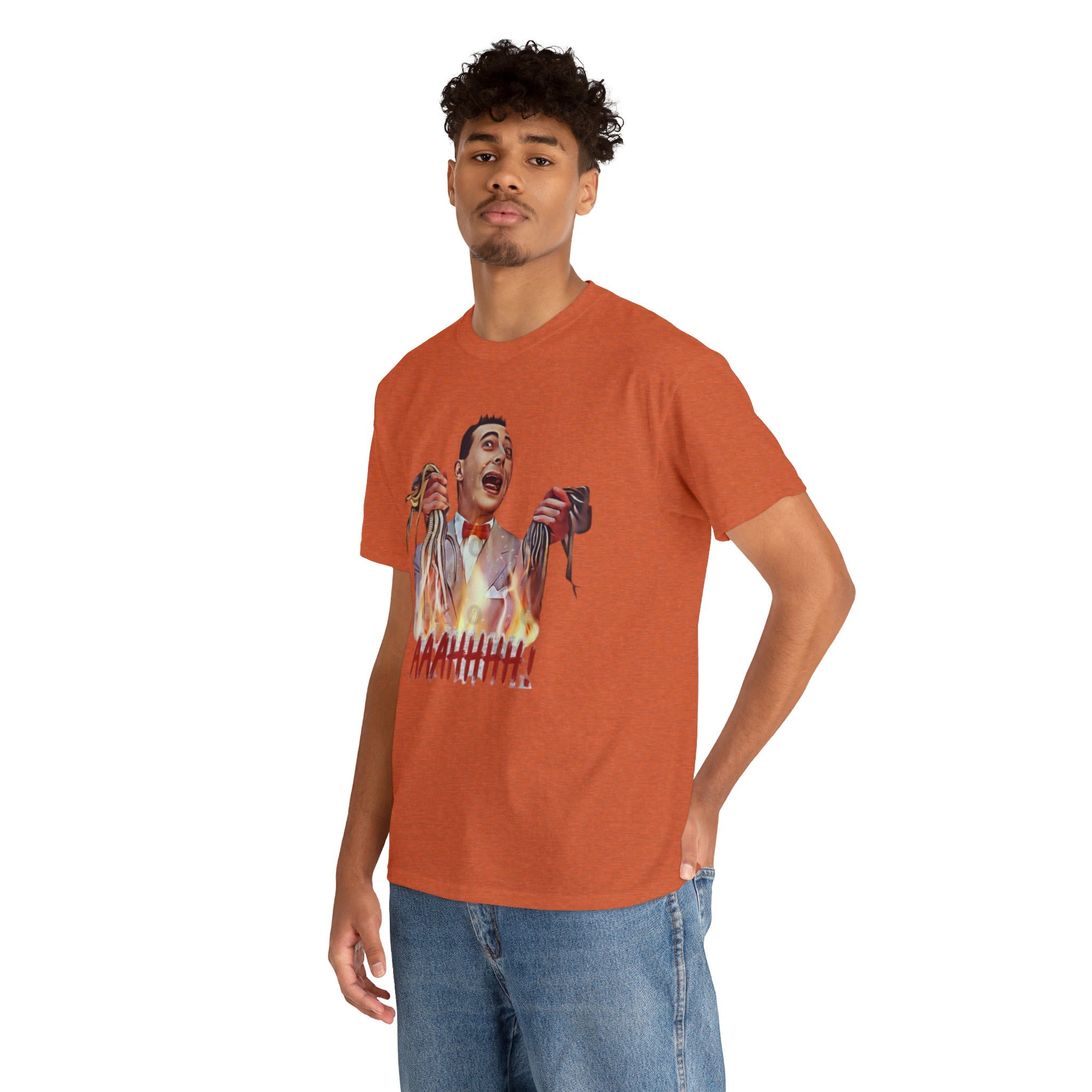 Pee Wee Herman-  Unisex Heavy Cotton T-Shirt - Creations by Chris and Carlos