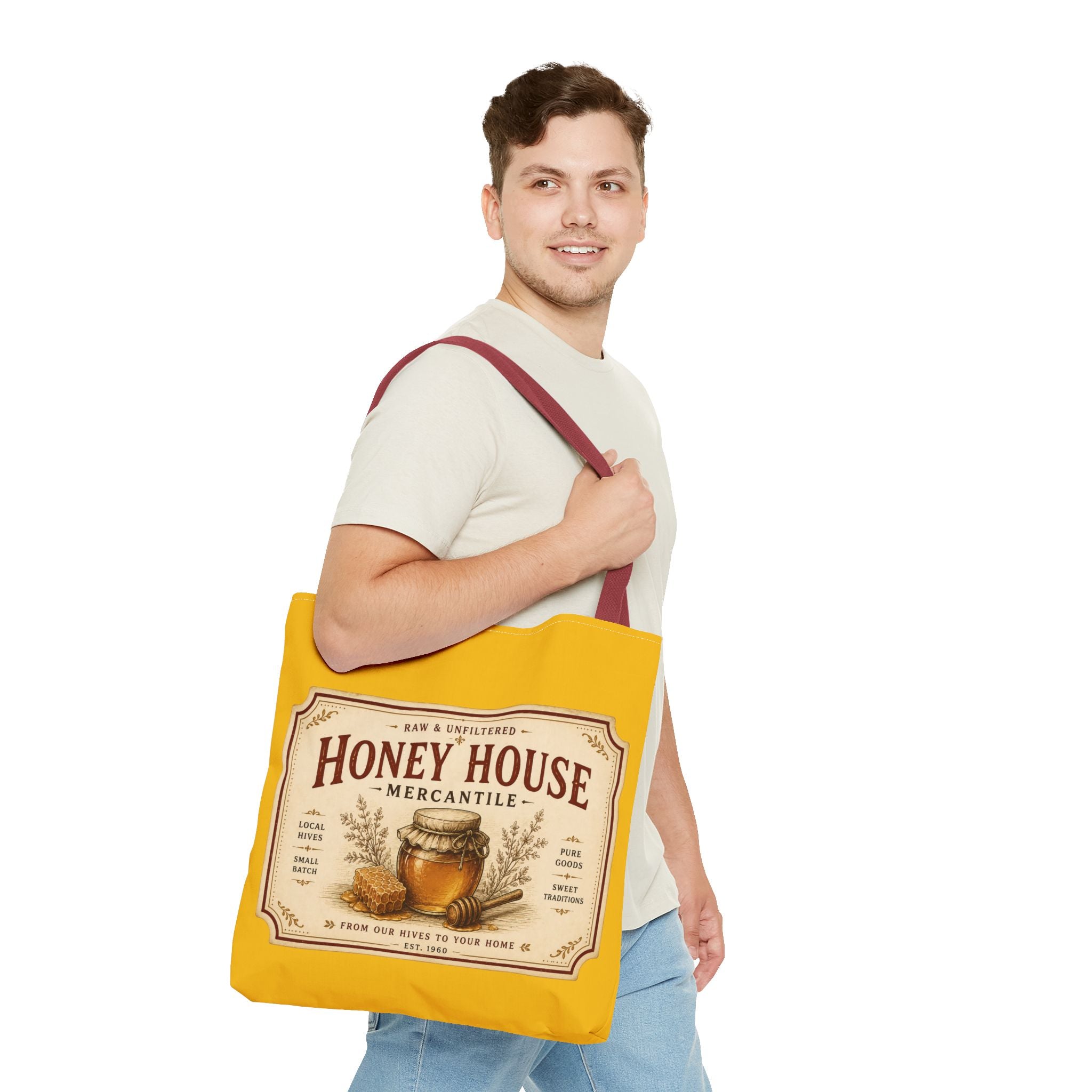 Tote Bag — Honey House Vintage Honey Label Design - Creations by Chris and Carlos