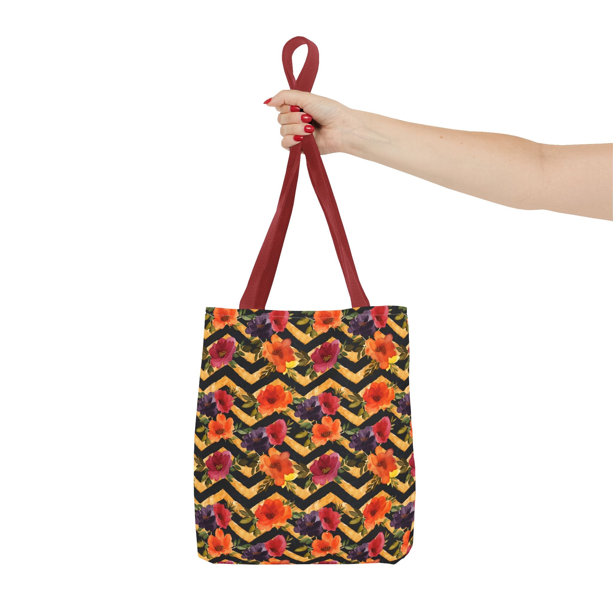 Sol y Alegría (Sun and Joy) Collection- Cactus Succulent Pattern Microfiber Blanket Soft Velveteen Throw for Home & Garden Lovers Floral Chevron Tote Bag — Bright Orange & Pink All-Over-Print Beach Shopper - Creations by Chris and Carlos