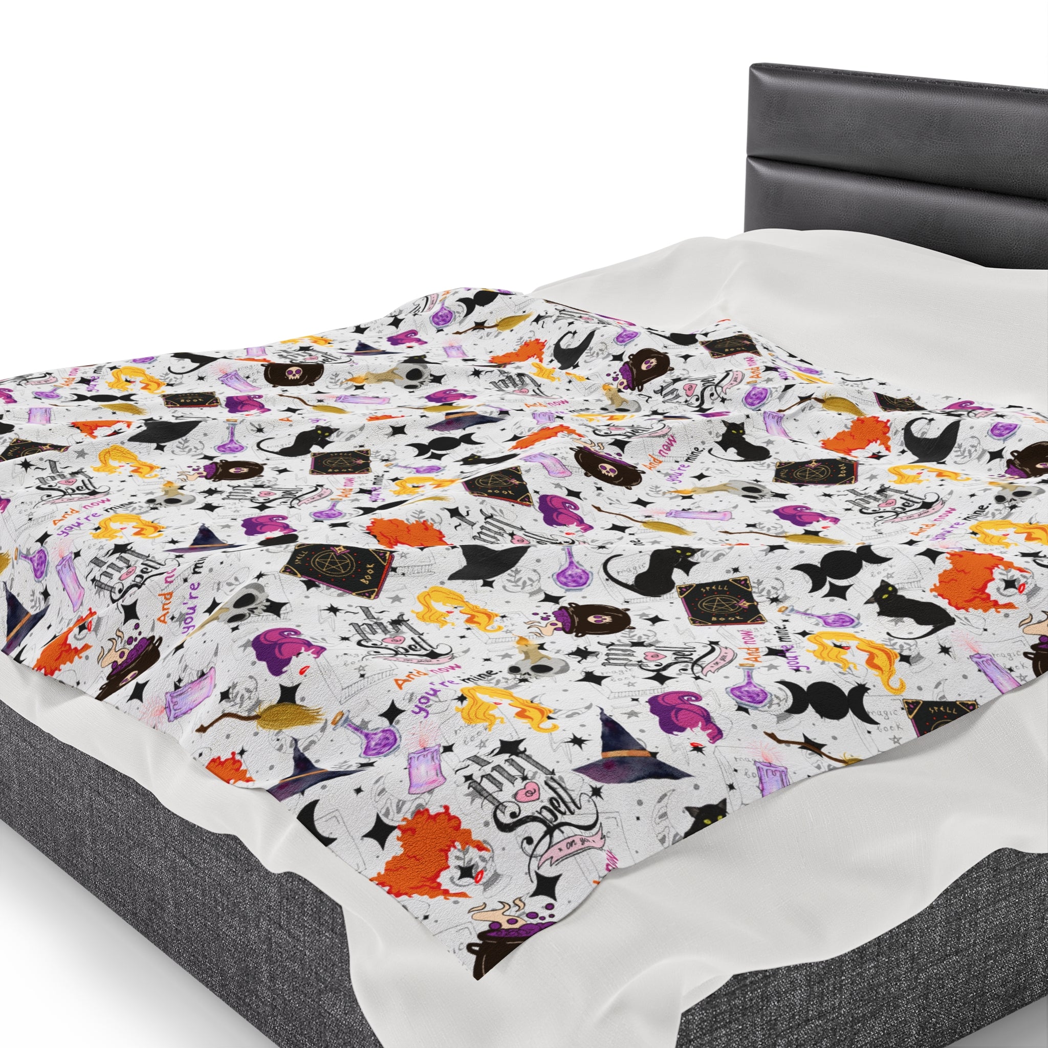 Hocus Pocus- Velveteen Plush CuddleLux Bliss Blanket - Creations by Chris and Carlos