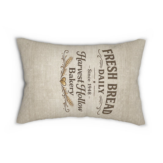Old Soul Harvest™ Fresh Bread Bakery Lumbar Pillow - Lumbar Pillow from Old Soul Harvest Campfire Circle