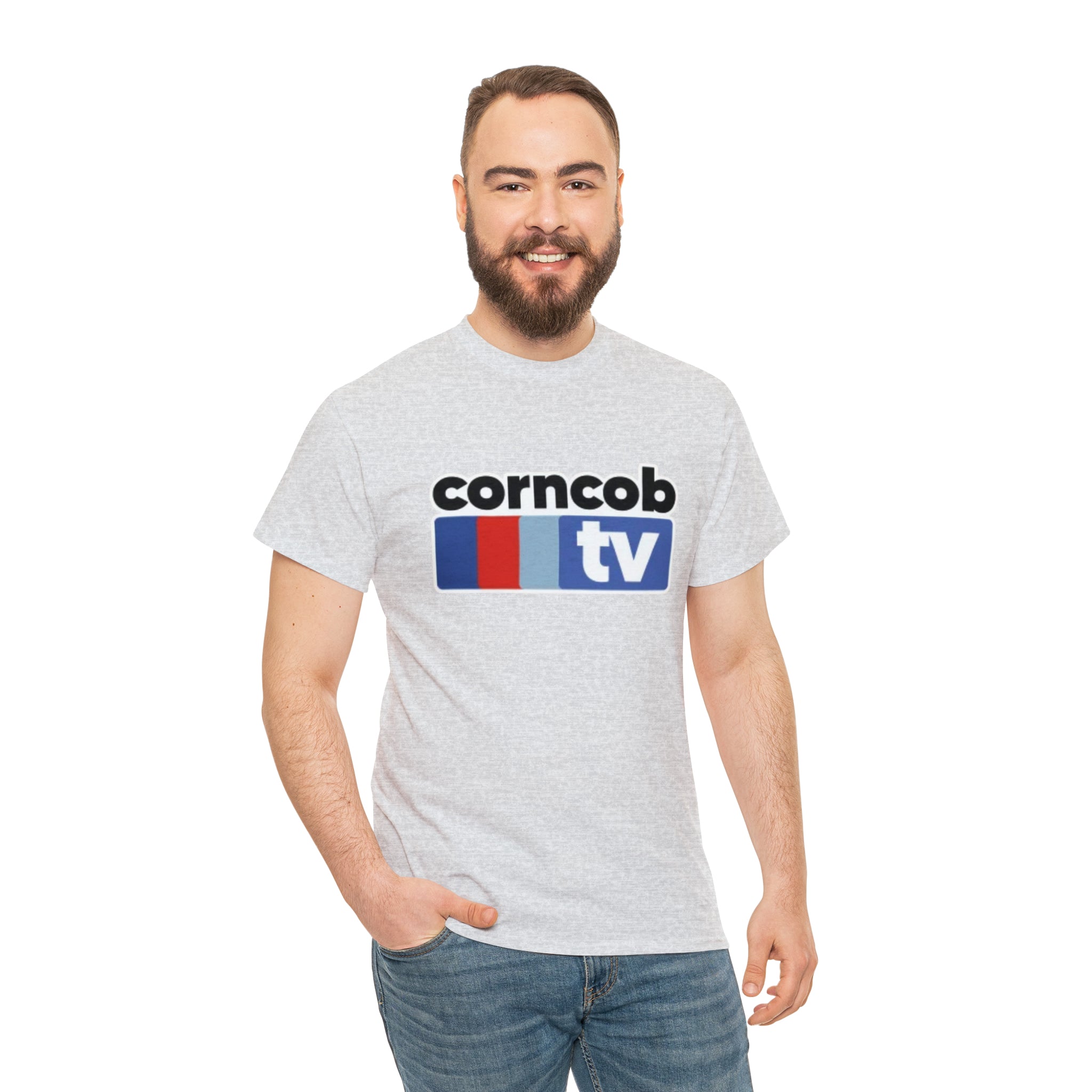 Corncob Tv- Unisex Heavy Cotton T-Shirt - Creations by Chris and Carlos