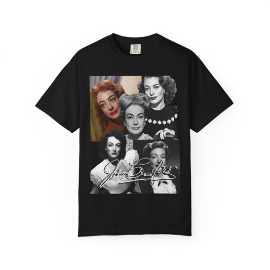 Vintage Hollywood Icon Joan Crawford Collage Tee - Creations by Chris and Carlos