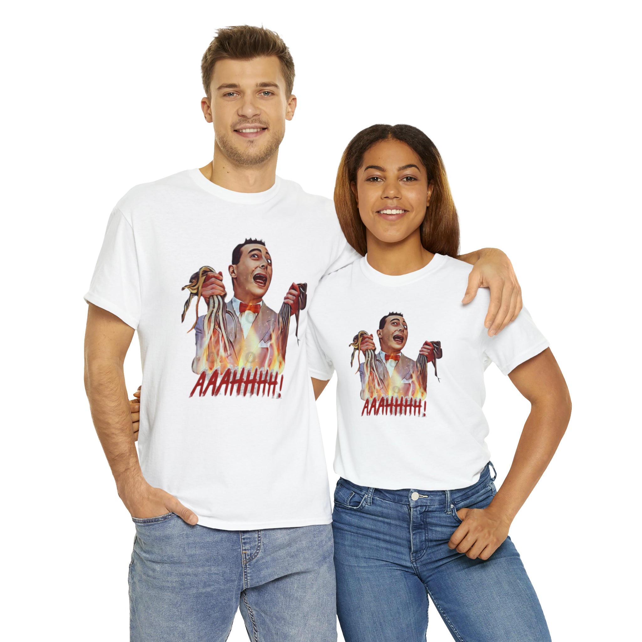 Pee Wee Herman-  Unisex Heavy Cotton T-Shirt - Creations by Chris and Carlos