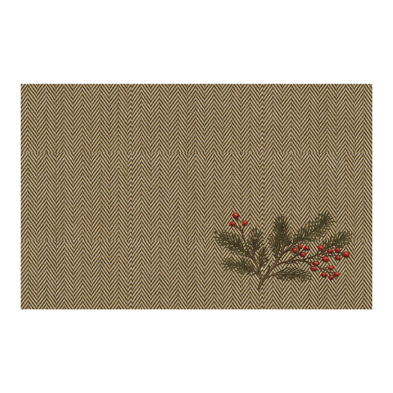 Fireside Provisions™ | Pine & Berry Herringbone Kitchen Rug