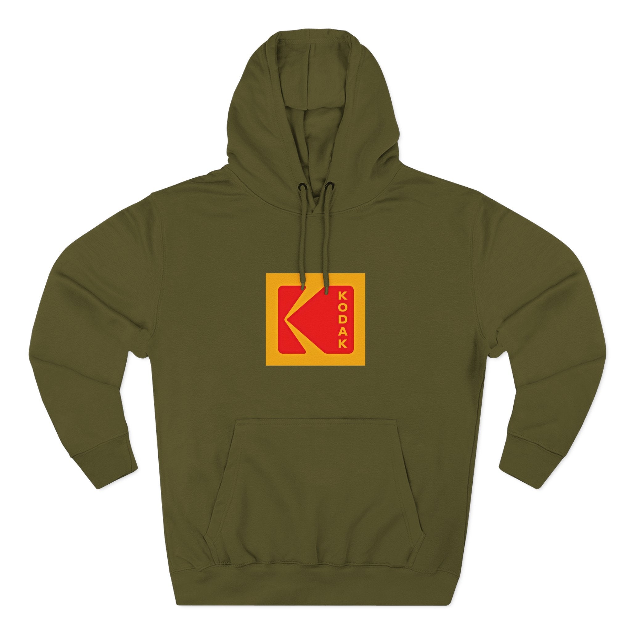 Kodak Logo Hoodie — Vintage Film Brand Graphic Fleece Hoodie - Creations by Chris and Carlos