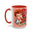 I Love Lucy 75th Anniversary Pink Accent Coffee Mug — Retro TV Collector Gift