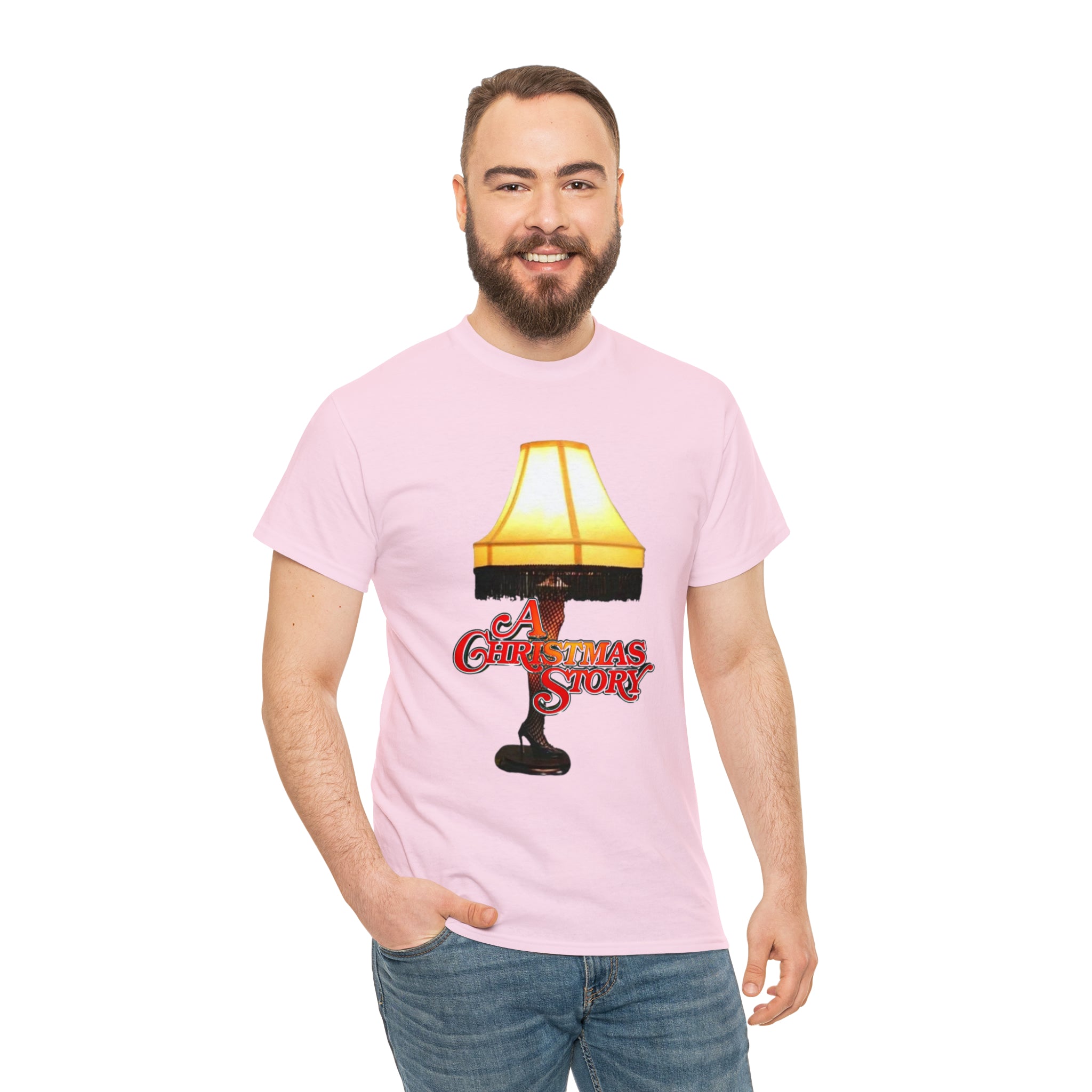 A Christmas Story- Leg Lamp Unisex Heavy Cotton T-Shirt - Creations by Chris and Carlos