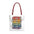 Rainbow Book Stack Tote Bag — 'Love, Joy, Care, Home, Pride, Hope' Library Market Tote