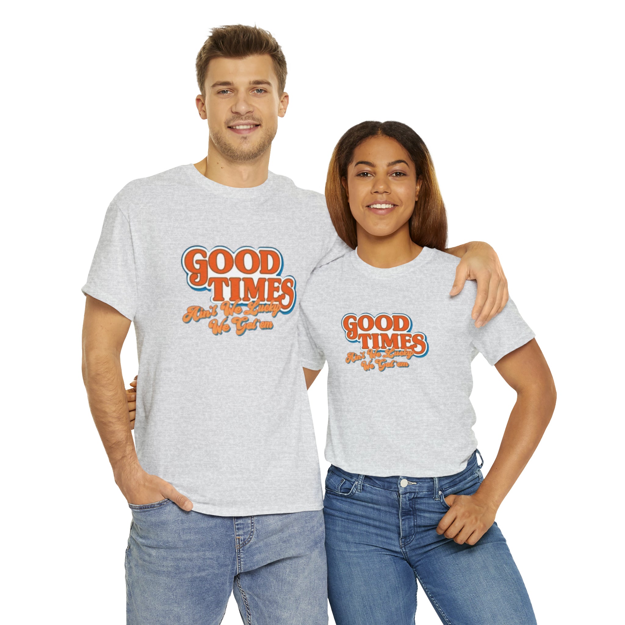 Good Times 70's TV Show- Unisex Heavy Cotton T-Shirt - Creations by Chris and Carlos