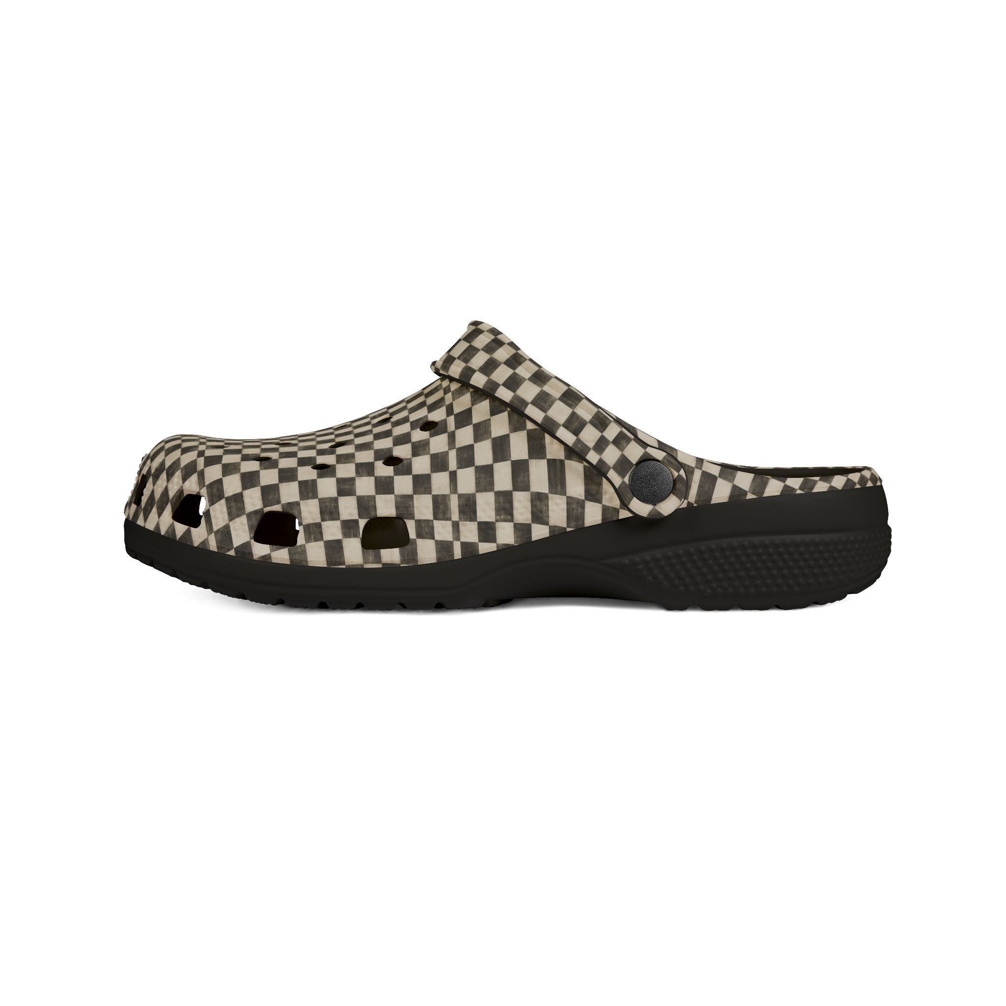 Checkered EVA Clogs — Lightweight Foam Slip-On Shoes - Creations by Chris and Carlos