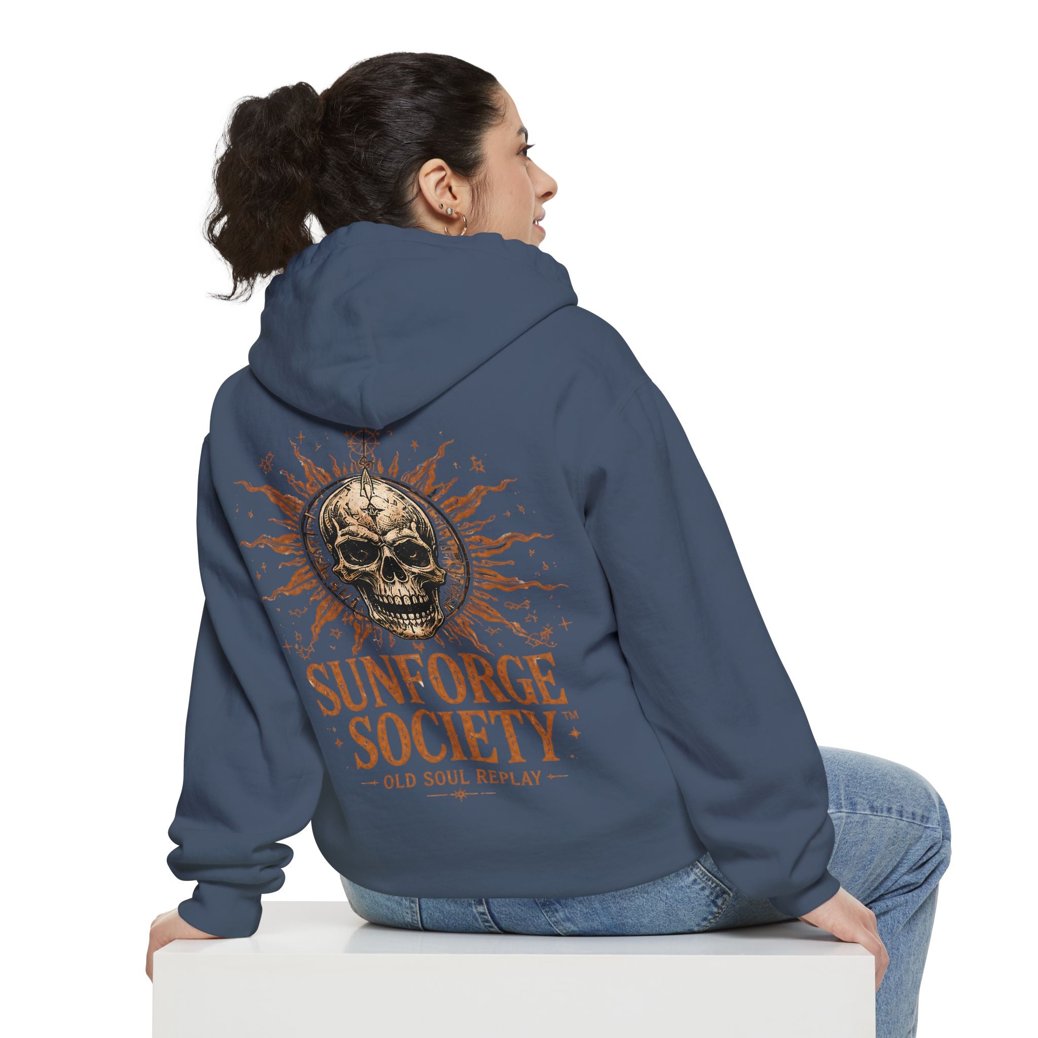 Sun Forge Steampunk Garment-Dyed Hoodie - Creations by Chris and Carlos