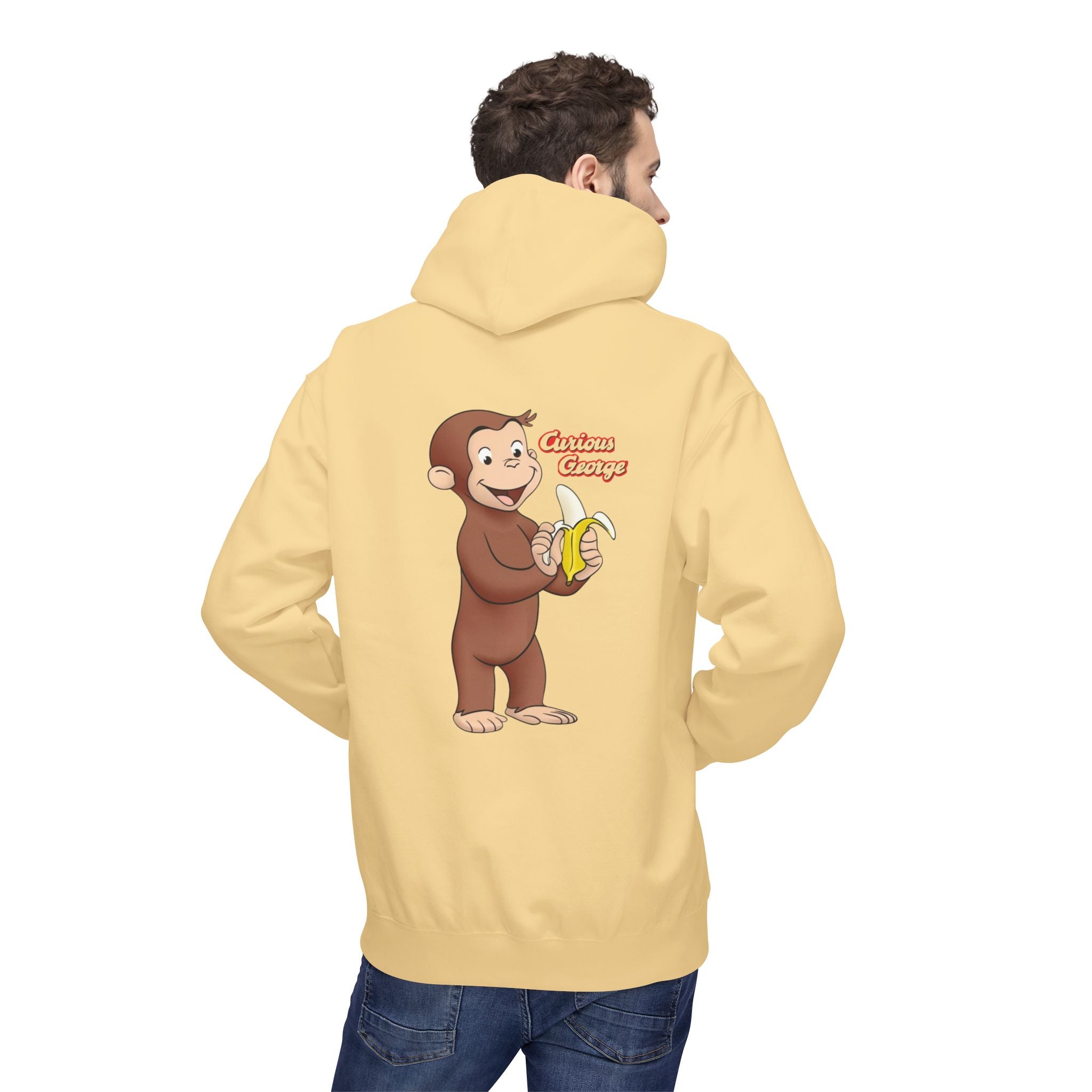 Hoodie — Curious George "Curious Monkey" Banana Graphic Fleece Hoodie - Creations by Chris and Carlos