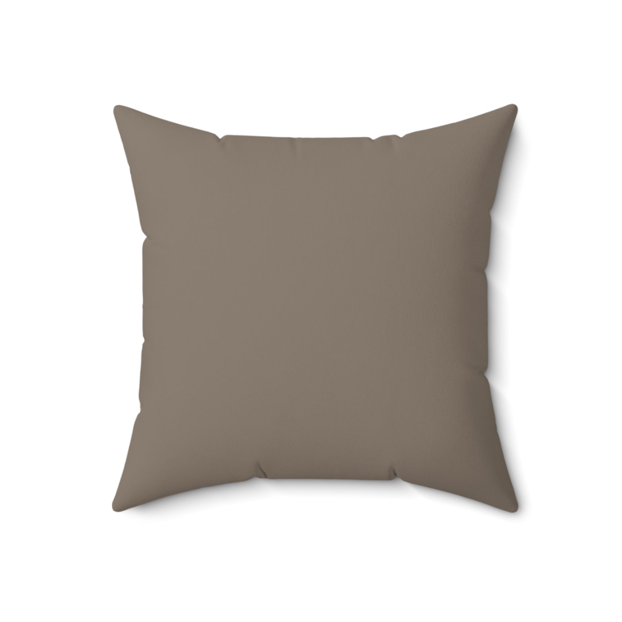 Plumstead Manor Knit Texture Square Pillow — Cozy Beige Spun Polyester Throw Pillow - Creations by Chris and Carlos