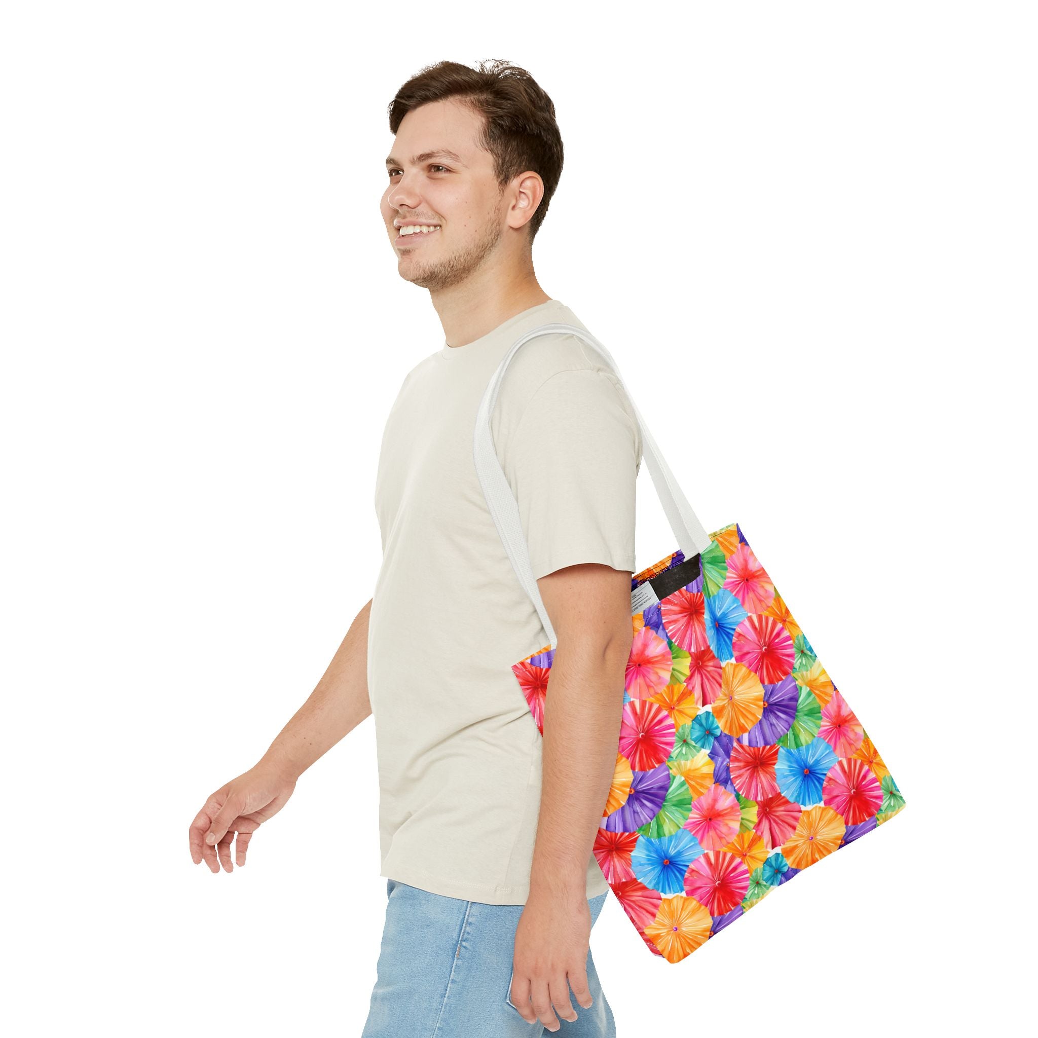 Sol y Alegría (Sun and Joy) Collection- Cactus Succulent Pattern Microfiber Blanket Soft Velveteen Throw for Home & Garden Lovers Colorful Paper Parasol Pattern Tote Bag — Vibrant Summer Beach Market Bag - Creations by Chris and Carlos