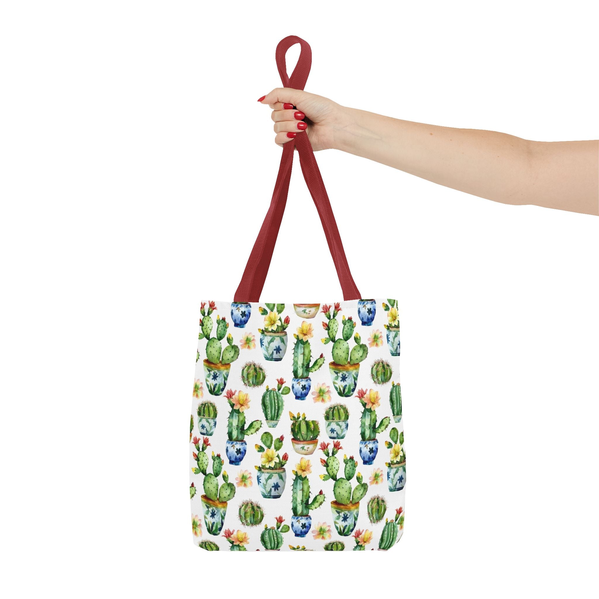 Sol y Alegría (Sun and Joy) Collection- Cactus Succulent Pattern Microfiber Blanket Soft Velveteen Throw for Home & Garden Lovers Cactus Watercolor Tote Bag – Floral Potted Succulent Pattern All-Over Print - Creations by Chris and Carlos