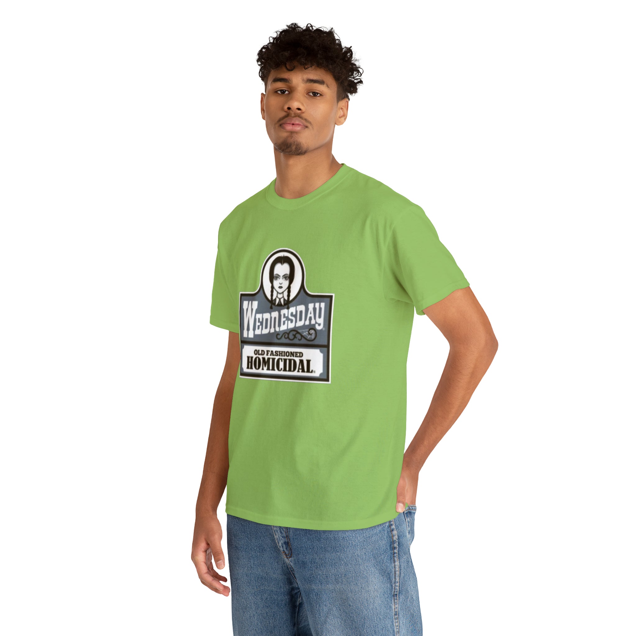 Wednesday- Wendys Unisex Heavy Cotton T-Shirt - Creations by Chris and Carlos