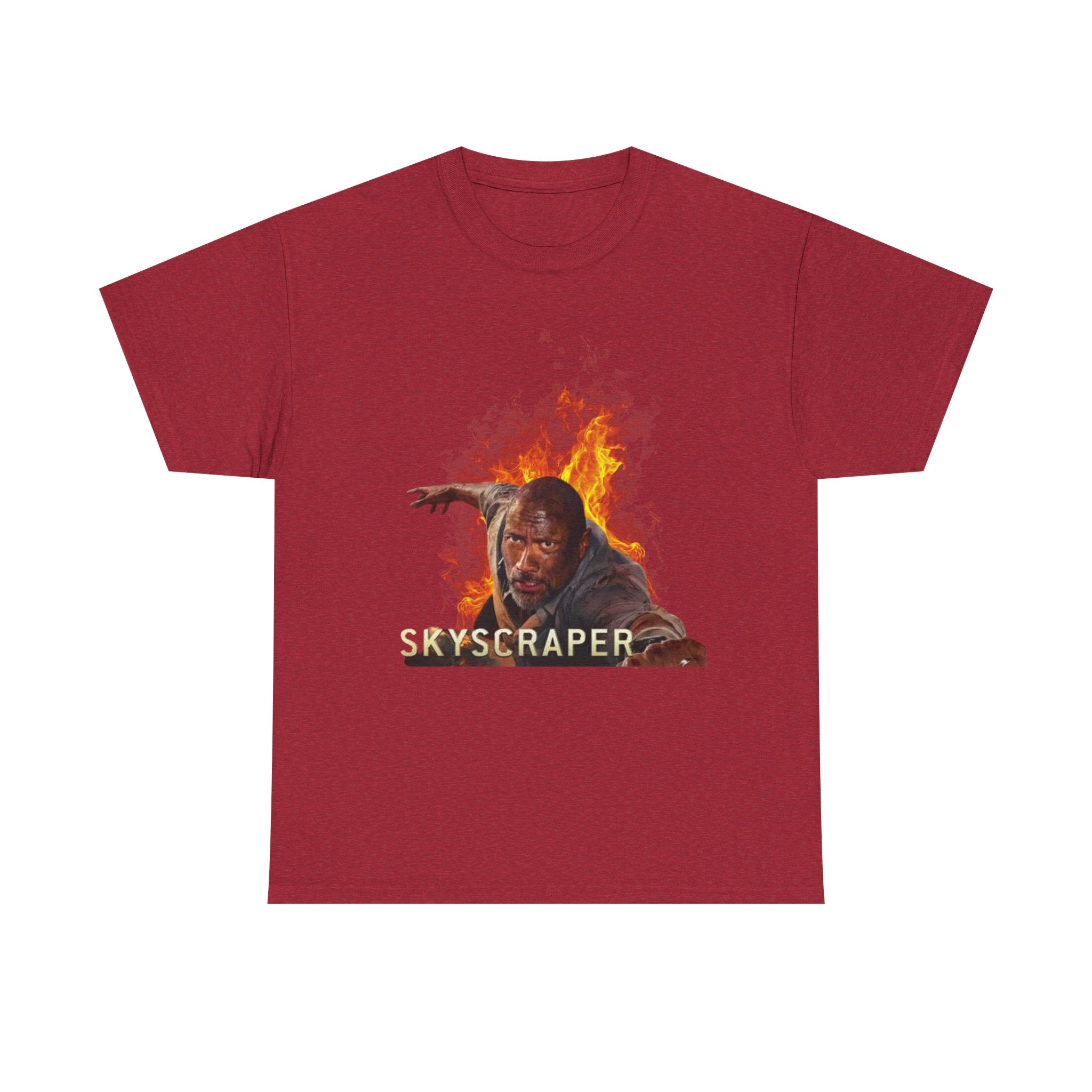 Skyscraper Rescue Tee — Action Movie Inspired Graphic T‑Shirt - Creations by Chris and Carlos