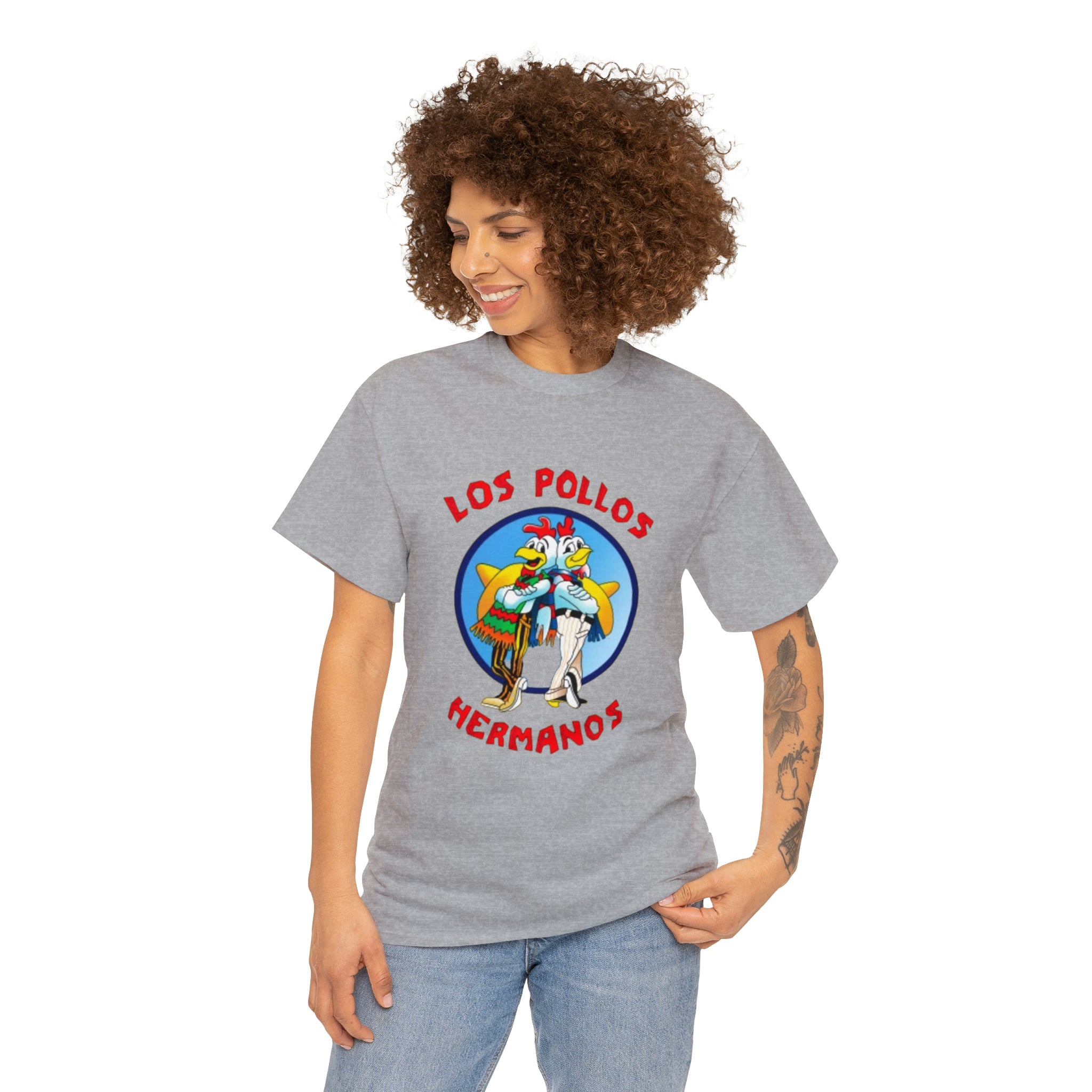 Pollos- Unisex Heavy Cotton T-Shirt - Creations by Chris and Carlos