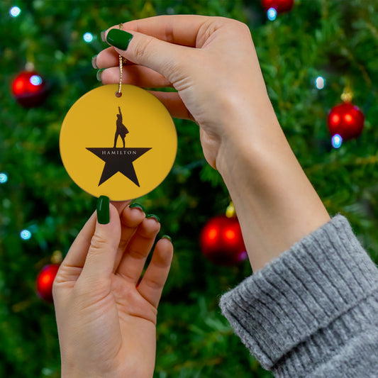 Hamilton the Musical- Ceramic Ornament, 4 Shapes - Creations by Chris and Carlos