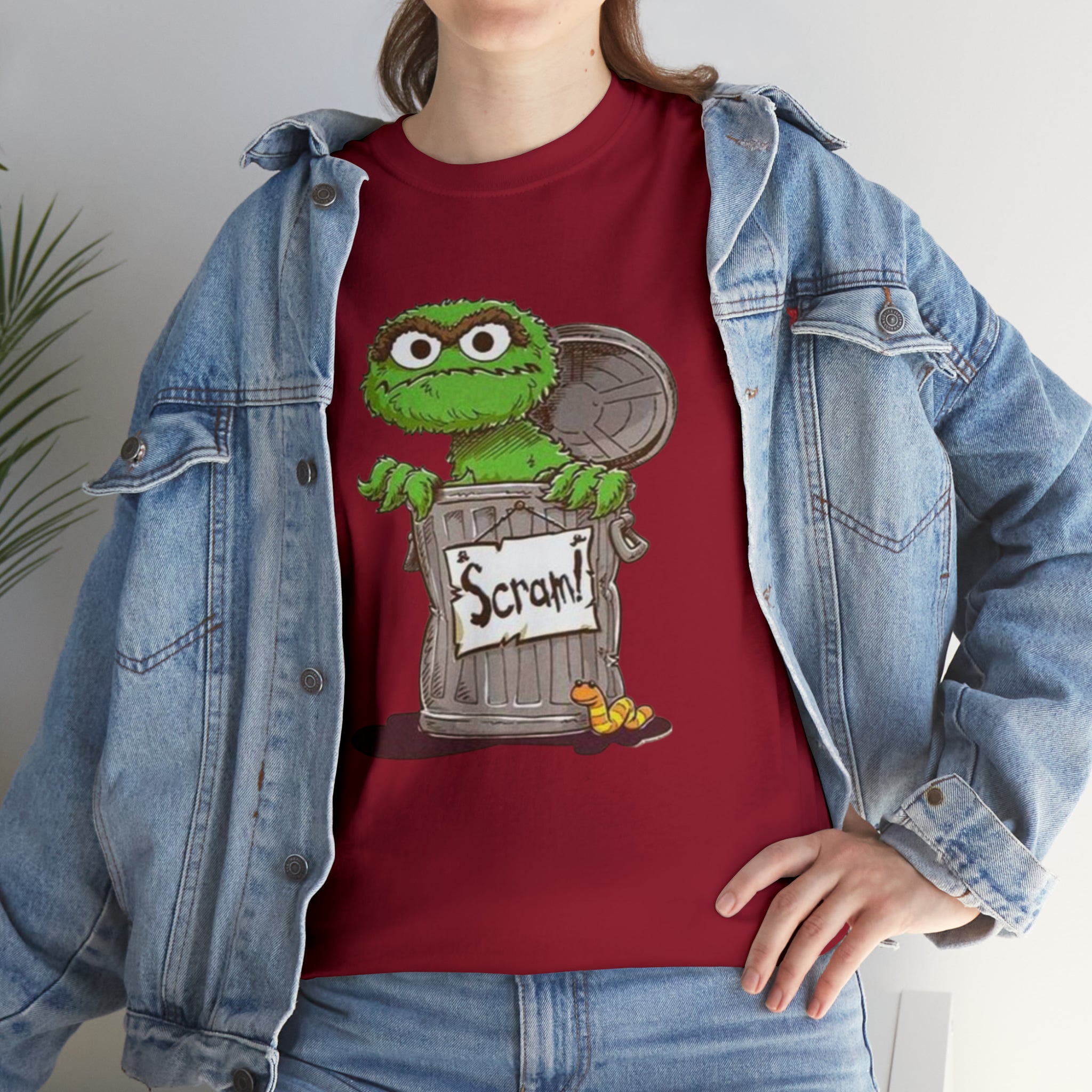 Oscar the Grouch- Unisex Heavy Cotton T-Shirt - Creations by Chris and Carlos