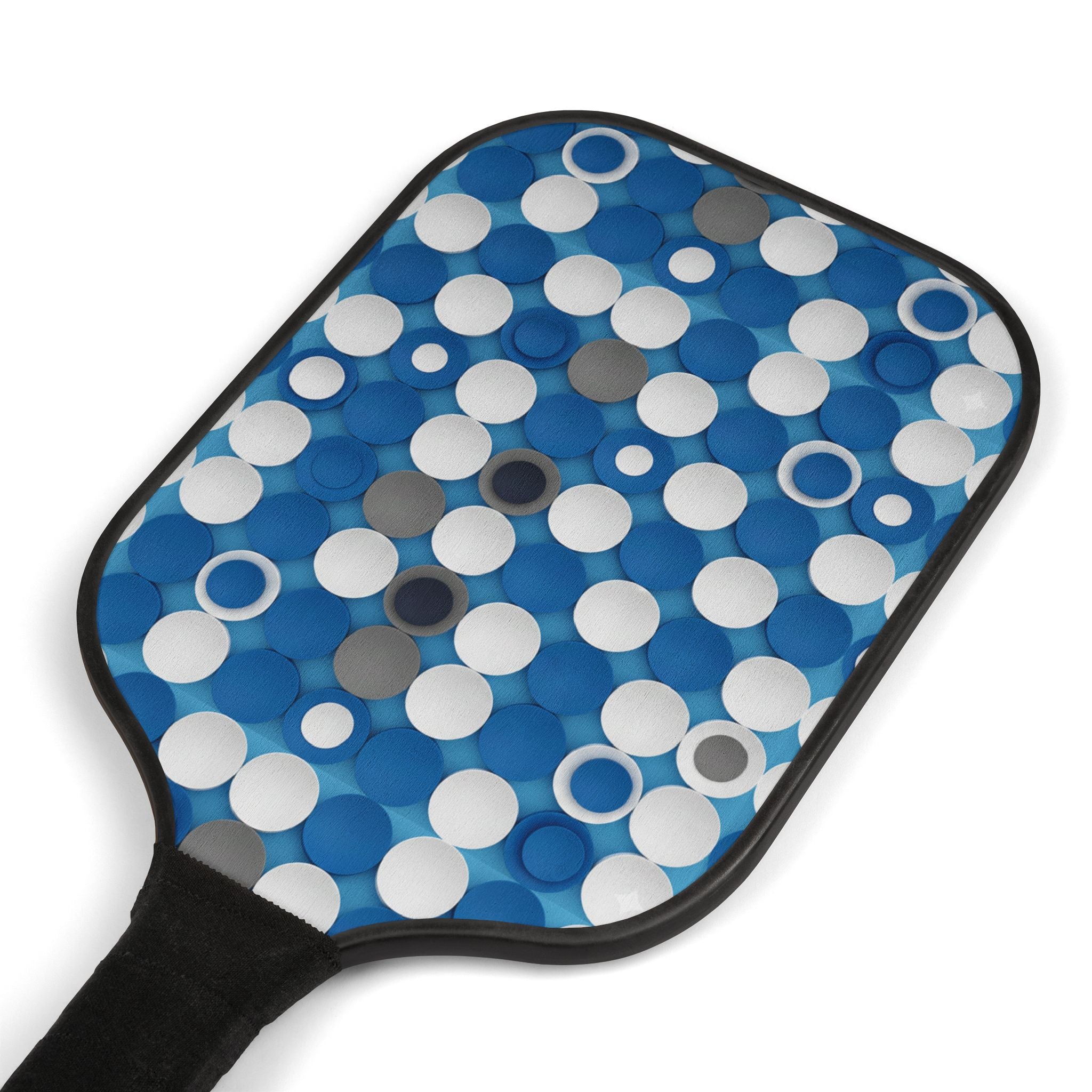 Prism Point Athletic Collection Pickleball Paddle Set — Blue Bubble Design Pickleball Kit with 2 Paddles & Balls - Creations by Chris and Carlos