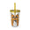 Sipping Kitty- Sunsplash Tumbler with Straw, 16oz