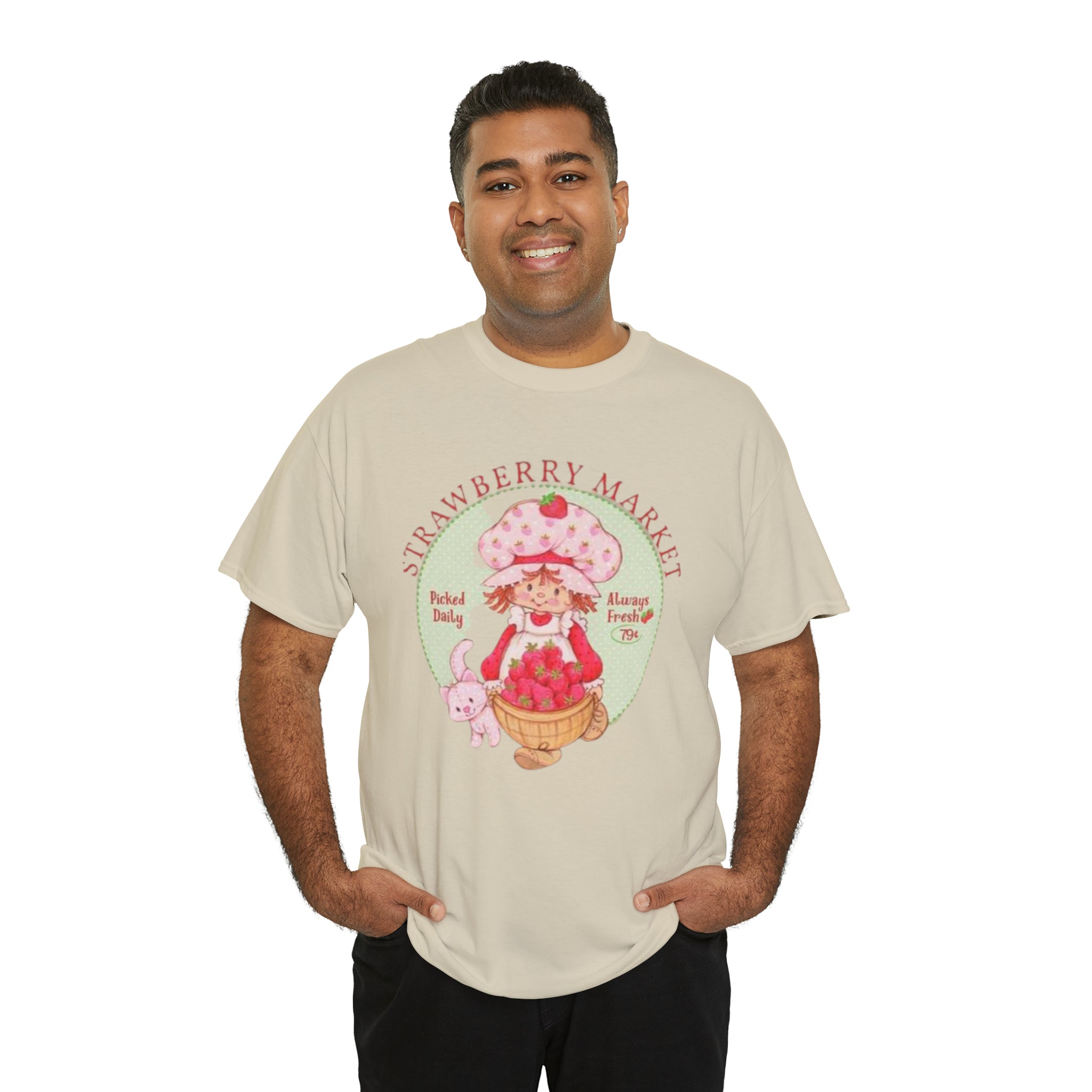 Strawberry Shortcake-  Unisex Heavy Cotton T-Shirt - Creations by Chris and Carlos