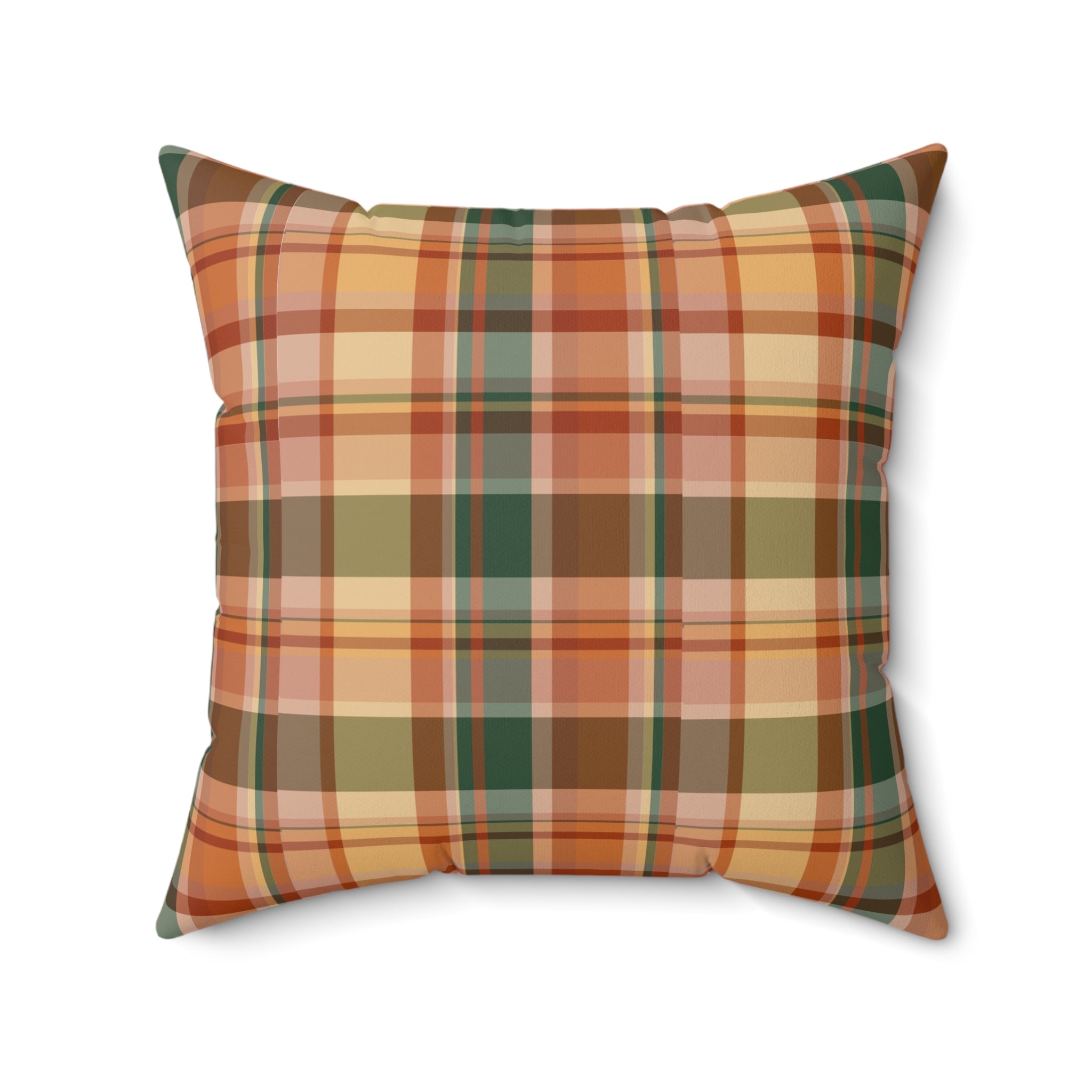 Old Soul Harvest™ Heirloom Plaid Throw Pillow - Throw Pillow from Old Soul Harvest Campfire Circle