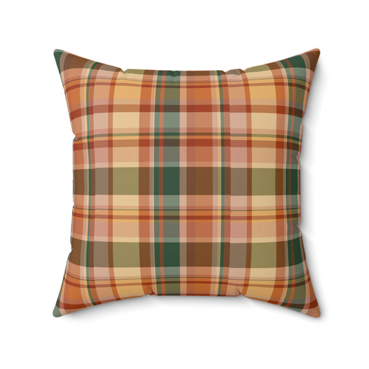 Old Soul Harvest™ Heirloom Plaid Throw Pillow - Throw Pillow from Old Soul Harvest Campfire Circle